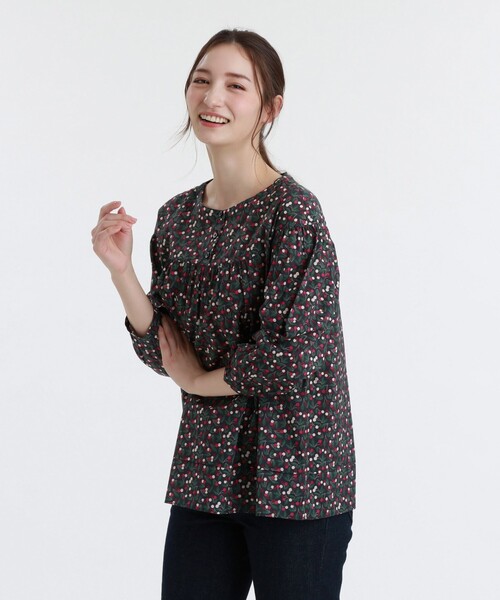 Mackintosh Philosophy マッキントッシュ フィロソフィー の リバティ Cherry Drop ブラウス シャツ ブラウス Wear Mackintosh Philosophy マッキントッシュ フィロソフィー の リバティ Cherry Drop ブラウス シャツ ブラウス Wear