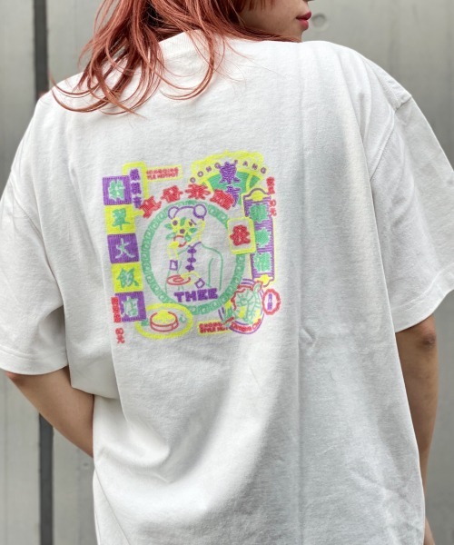 tシャツ 「THE nookie×はらわた ちゅん子」 GOOD MIDNIGHT TEE レディース メンズ THE nookie×はらわた ちゅん子】GOOD MIDNIGHT TEE - WHITE