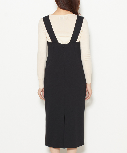 Tiara（ティアラ）の「バックスリットジャンスカ（ワンピース・レディース・モカ/ブラック・S/M）」の9枚目の写真