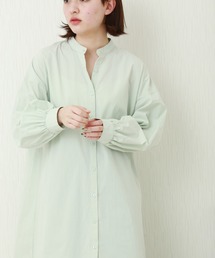 n'ee-ne | ブロードバンドカラーシャツワンピ(シャツワンピース)