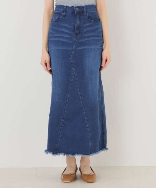 Simplicite（サンプリシテ）の「Natural Friendly デニムスカート（デニムスカート・レディース・ブラック/ブルー系その他・SMALL/MEDIUM）」の22枚目の写真