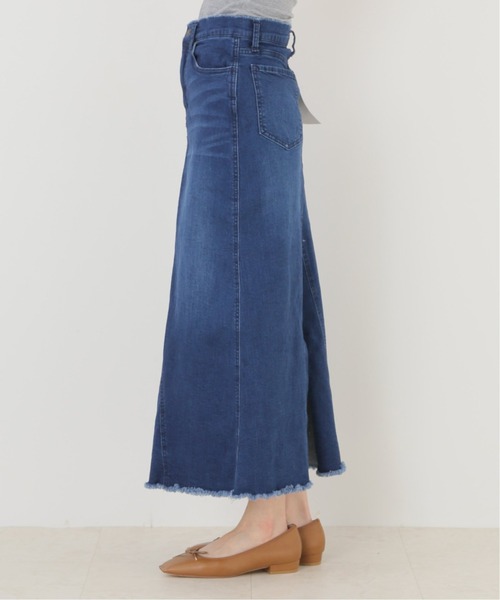 Simplicite（サンプリシテ）の「Natural Friendly デニムスカート（デニムスカート・レディース・ブラック/ブルー系その他・SMALL/MEDIUM）」の11枚目の写真
