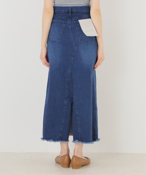 Simplicite（サンプリシテ）の「Natural Friendly デニムスカート（デニムスカート・レディース・ブラック/ブルー系その他・SMALL/MEDIUM）」の6枚目の写真