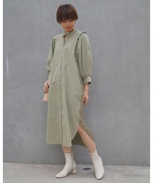 NICOLE white | バックビンテージサテンワンピース(ワンピース)