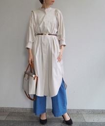 NICOLE white | バックビンテージサテンワンピース(ワンピース)