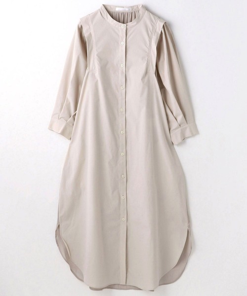 NICOLE white(ニコルホワイト)の「バックビンテージサテンワンピース(ワンピース・レディース・カーキ/オフホワイト/ライトグレー・FREE)」の16枚目の写真