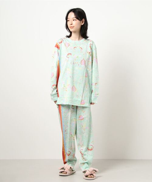 スリープ のファッション Chisato Sleep ツモリチサト 天竺 陽気なお花 パジャマ Ll ルームウェア パジャマ Tsumori Chisato ルームウェア パジャマ スリープ Sleep ツモリチサト