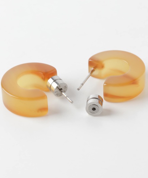 URBAN RESEARCH DOORS(アーバンリサーチドアーズ)の「MACHETE Muse Hoop(ピアス(両耳用)・レディース・アイボリー/ライトブラウン/グリーン系その他・ONE)」の12枚目の写真