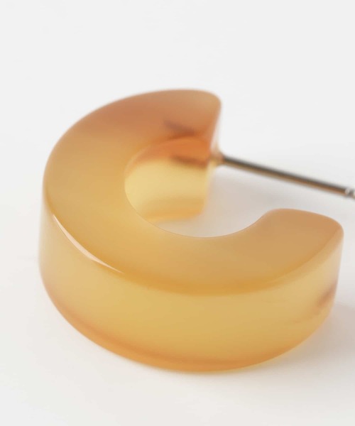 URBAN RESEARCH DOORS(アーバンリサーチドアーズ)の「MACHETE Muse Hoop(ピアス(両耳用)・レディース・アイボリー/ライトブラウン/グリーン系その他・ONE)」の10枚目の写真
