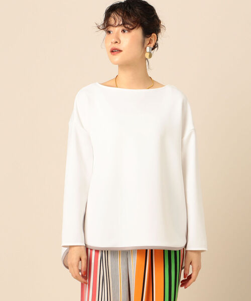 NOLLEY’S Sophi(ノーリーズソフィ)の「ダンボール配色プルオーバーカットソー(Tシャツ/カットソー・レディース・チャコールグレー/ベージュ/ホワイト・38/36)」の16枚目の写真