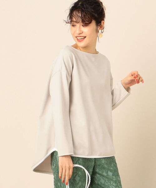 NOLLEY’S Sophi(ノーリーズソフィ)の「ダンボール配色プルオーバーカットソー(Tシャツ/カットソー・レディース・チャコールグレー/ベージュ/ホワイト・38/36)」の11枚目の写真