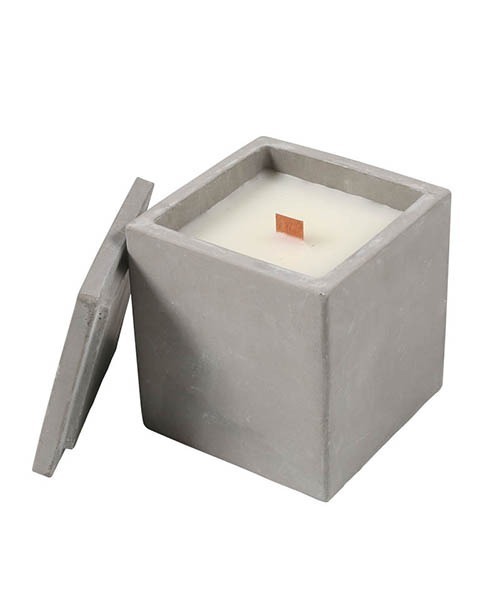 DULTON（ダルトン）の「CEMENT SQUARE CANDLE L/セメント スクエア キャンドル L（キャンドル）」 WEAR