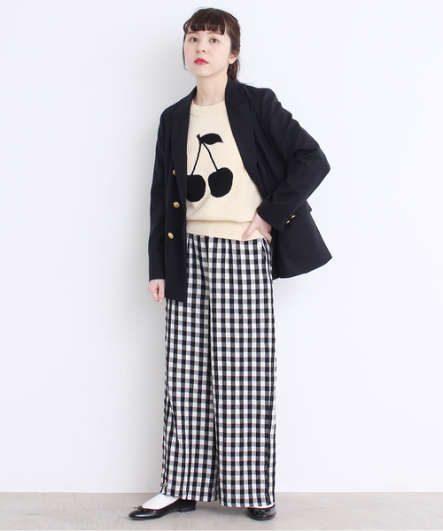 CHILD WOMAN（チャイルドウーマン）の「2/72トロ　スーパー100　ダブル釦ジャケット（テーラードジャケット・レディース・ネイビー・FREE）」の18枚目の写真