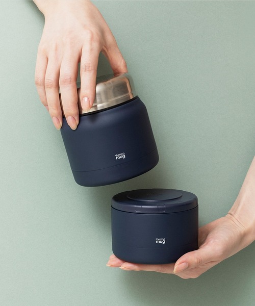 thermo mug アイボリー 保温弁当箱 セット thermo mug アイボリー 保温弁当箱 セット