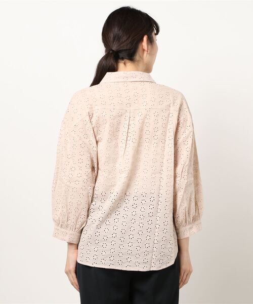 flower（フラワー）の「フラワリースキッパーシャツ（シャツ/ブラウス・レディース・ベージュ/ホワイト・FREE）」の7枚目の写真