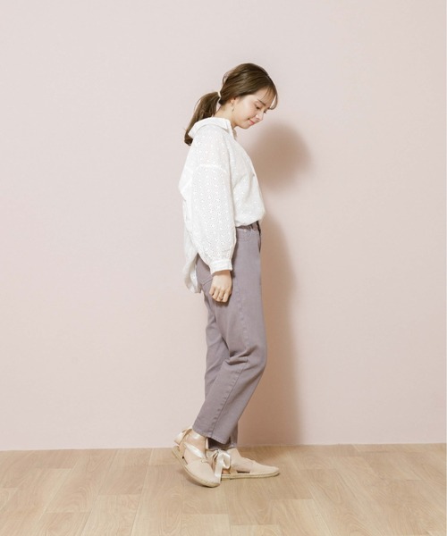 flower（フラワー）の「フラワリースキッパーシャツ（シャツ/ブラウス・レディース・ベージュ/ホワイト・FREE）」の18枚目の写真