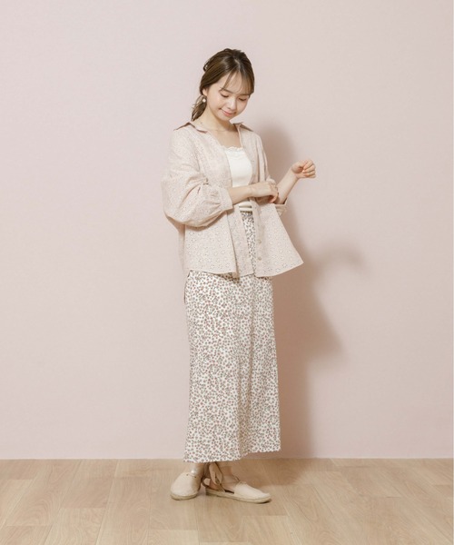 flower（フラワー）の「フラワリースキッパーシャツ（シャツ/ブラウス・レディース・ベージュ/ホワイト・FREE）」の11枚目の写真