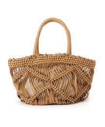 THE SHOP TK  | 巾着付き平編マクラメトート(トートバッグ)