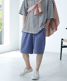 MONO-MART | ワイドシルエットTRストレッチショートパンツ 2021 SUMMER(その他パンツ)