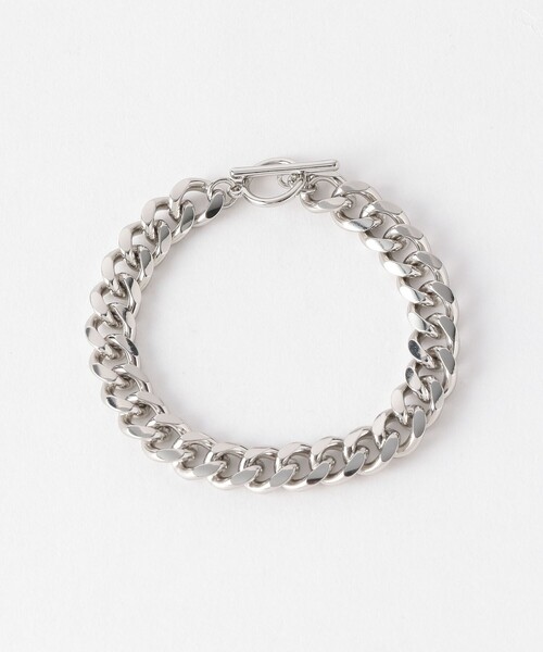 green label relaxing（グリーンレーベルリラクシング）の「＜green label relaxing＞フラットチェーン ブレスレット（ブレスレット・メンズ・シルバー/ゴールド・FREE）」の9枚目の写真