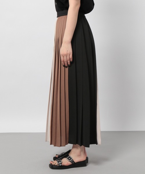 PAGEBOY(ページボーイ)の「リネンライクバイカラースカート(スカート・レディース・ブラック系その他/ベージュ系その他・FREE)」の13枚目の写真