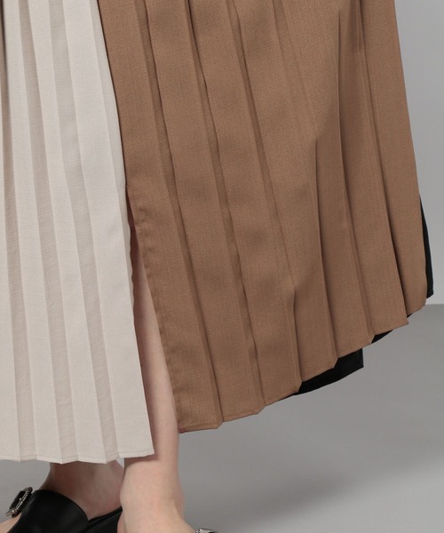 PAGEBOY(ページボーイ)の「リネンライクバイカラースカート(スカート・レディース・ブラック系その他/ベージュ系その他・FREE)」の19枚目の写真