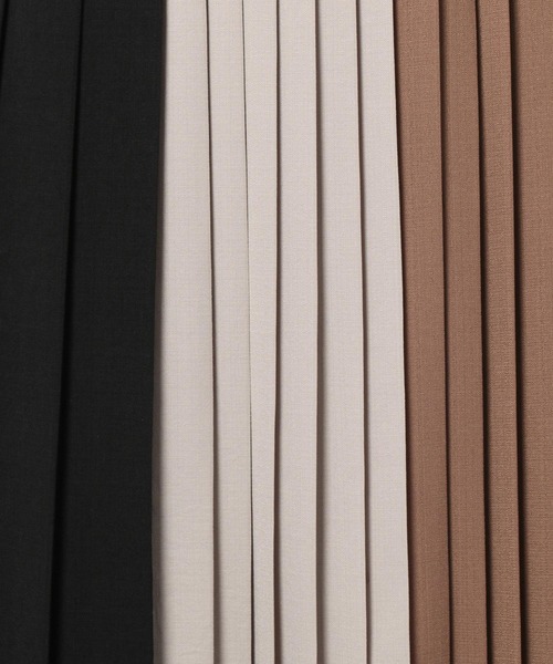 PAGEBOY(ページボーイ)の「リネンライクバイカラースカート(スカート・レディース・ブラック系その他/ベージュ系その他・FREE)」の5枚目の写真