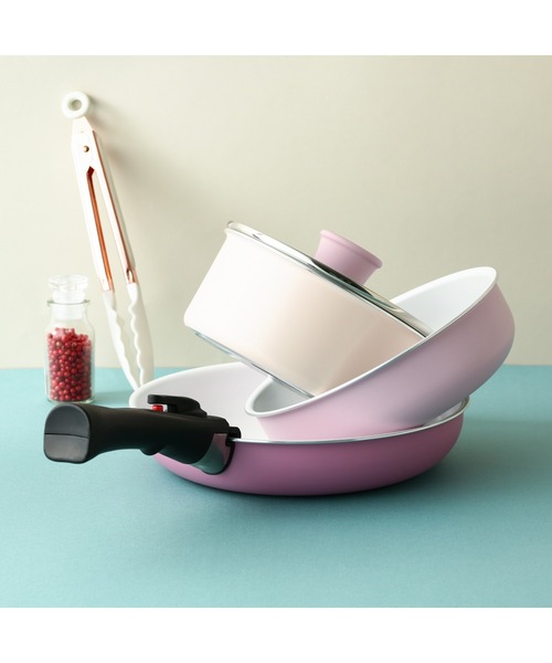 Francfranc(フランフラン)の「GO TABLE 鍋・フライパン5点セット ピンク(鍋/フライパン・レディース・ピンク・FREE)」の13枚目の写真