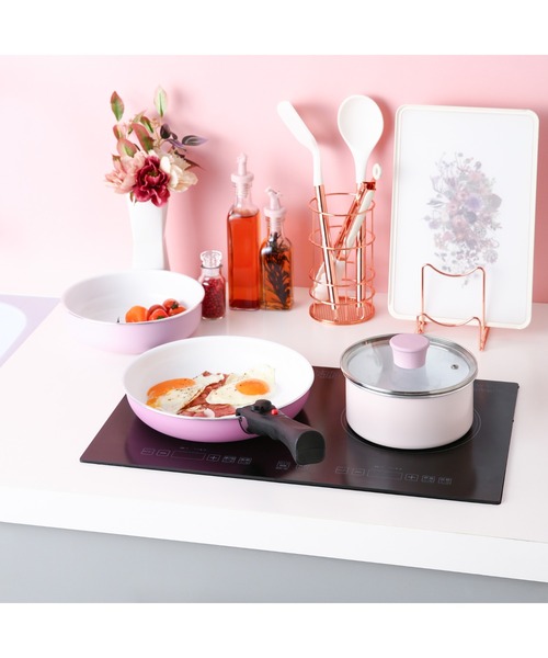 Francfranc(フランフラン)の「GO TABLE 鍋・フライパン5点セット ピンク(鍋/フライパン・レディース・ピンク・FREE)」の15枚目の写真