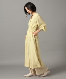 ブランド古着 Lowrys Farm ローリーズファームのワンピース ドレス イエロー 黄色系 花柄 ボタニカル柄 古着通販 Zozoused