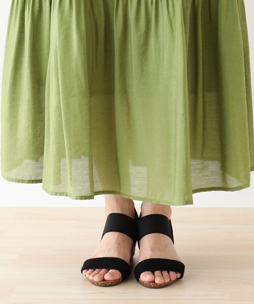 SHOO・LA・RUE（シューラルー）の「◆オーガンジーティアードスカート（スカート・レディース・ブラック/ブルー/ライトベージュ/黄緑系/ピンク系・00）」の11枚目の写真