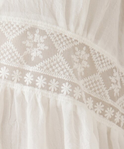 SHOO・LA・RUE（シューラルー）の「◆【2点セット】レース切り替えガウンワンピースセット（ワンピース・レディース・ホワイト系/ブラック・02/03/04）」の10枚目の写真