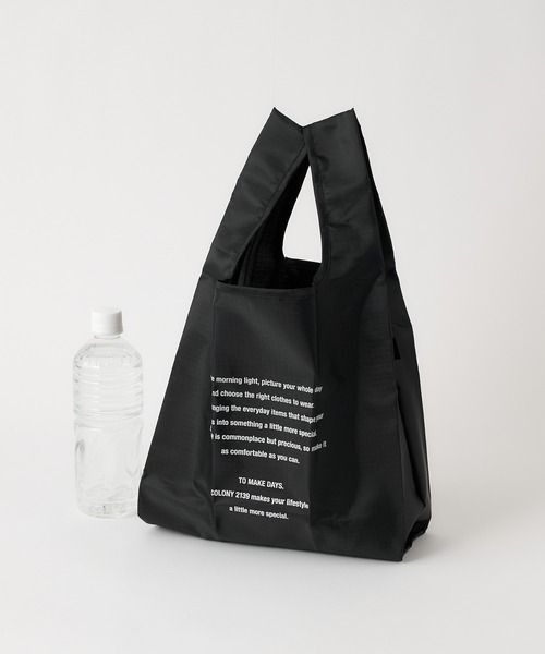 COLONY 2139（コロニートゥーワンスリーナイン）の「ミニショッパーエコバッグ（エコバッグ/サブバッグ・レディース・ブラック系その他2/その他35/ブラック系その他3/ブラック・FREE）」の4枚目の写真
