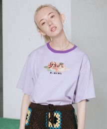 X-girl | DOG & CAT ANGEL S/S TEE(Tシャツ/カットソー)