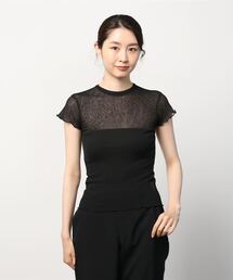 atmos pink | atmos pink メロウオーガンジー フィットトップス(Tシャツ/カットソー)