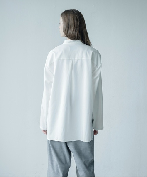 Utusiyo（ウツシヨ）の「shirt 無彩（シャツ/ブラウス・メンズ・ホワイト/ブラック・MEDIUM/LARGE）」の8枚目の写真