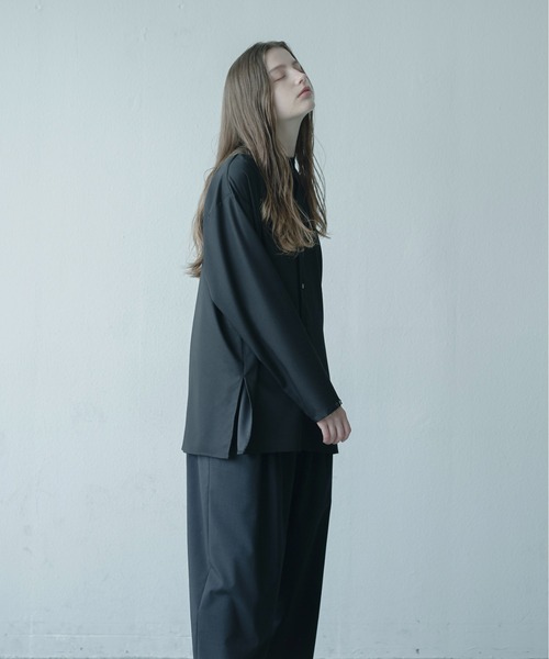 Utusiyo（ウツシヨ）の「shirt 無彩（シャツ/ブラウス・メンズ・ホワイト/ブラック・MEDIUM/LARGE）」の10枚目の写真