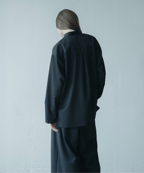 Utusiyo（ウツシヨ）の「shirt 無彩（シャツ/ブラウス・メンズ・ホワイト/ブラック・MEDIUM/LARGE）」の11枚目の写真