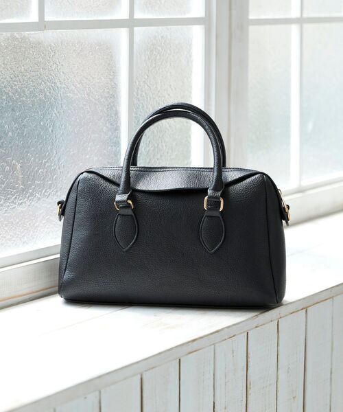 MAJESTIC LEGON（マジェスティックレゴン）の「レディボストンバッグ（ボストンバッグ・レディース・グレイッシュベージュ/ブラウン系その他2/ブラック・FREE）」の14枚目の写真