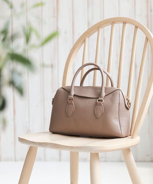 MAJESTIC LEGON（マジェスティックレゴン）の「レディボストンバッグ（ボストンバッグ・レディース・グレイッシュベージュ/ブラウン系その他2/ブラック・FREE）」の16枚目の写真