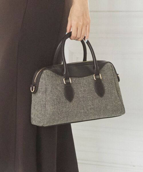 MAJESTIC LEGON（マジェスティックレゴン）の「レディボストンバッグ（ボストンバッグ・レディース・グレイッシュベージュ/ブラウン系その他2/ブラック・FREE）」の9枚目の写真