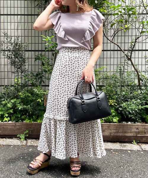 MAJESTIC LEGON（マジェスティックレゴン）の「レディボストンバッグ（ボストンバッグ・レディース・グレイッシュベージュ/ブラウン系その他2/ブラック・FREE）」の17枚目の写真