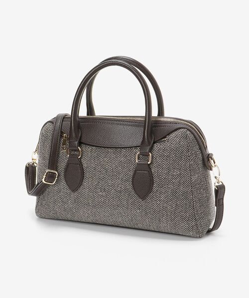 MAJESTIC LEGON（マジェスティックレゴン）の「レディボストンバッグ（ボストンバッグ・レディース・グレイッシュベージュ/ブラウン系その他2/ブラック・FREE）」の20枚目の写真