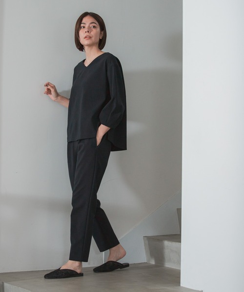 niko and...（ニコアンド）の「オリジナルチュール刺繍スリッパ（その他シューズ・レディース・ブラック/ピンク/キャメル・MEDIUM/LARGE）」の15枚目の写真