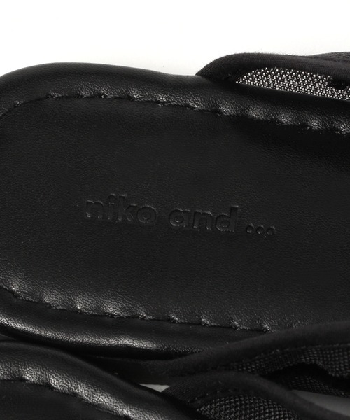 niko and...（ニコアンド）の「オリジナルチュール刺繍スリッパ（その他シューズ・レディース・ブラック/ピンク/キャメル・MEDIUM/LARGE）」の12枚目の写真