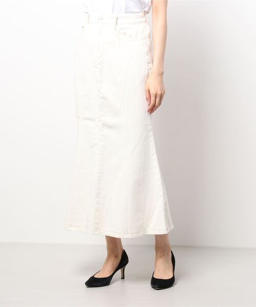 KOBE LETTUCE（コウベレタス）の「デニムマーメイドスカート（デニムスカート・レディース・ブラック/ブルー/オフホワイト/グレー系その他・FREE）」の16枚目の写真