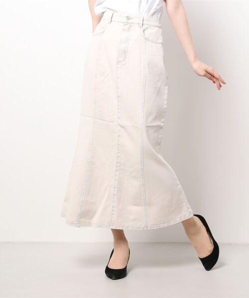 KOBE LETTUCE（コウベレタス）の「デニムマーメイドスカート（デニムスカート・レディース・ブラック/ブルー/オフホワイト/グレー系その他・FREE）」の19枚目の写真