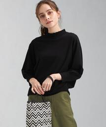 green label relaxing | スタンド フリル ネック プルオーバー ニット -ウォッシャブル-(ニット/セーター)