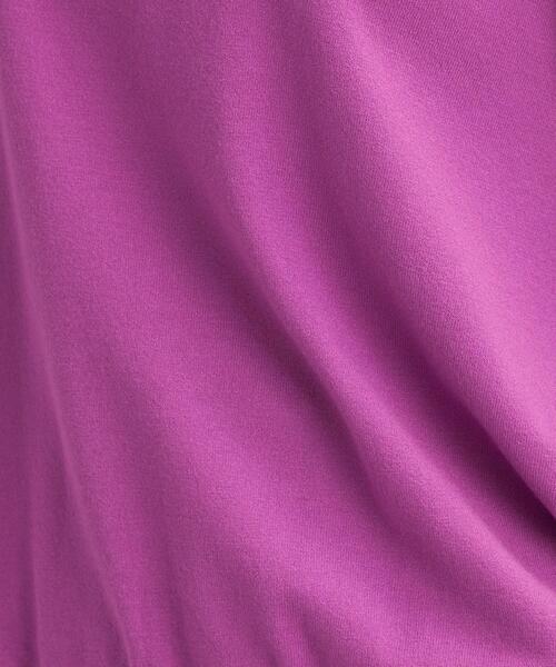 green label relaxing(グリーンレーベルリラクシング)の「スタンド フリル ネック プルオーバー ニット -ウォッシャブル-(ニット/セーター・レディース・ブラック/ダークブラウン/パープル・FREE)」の10枚目の写真