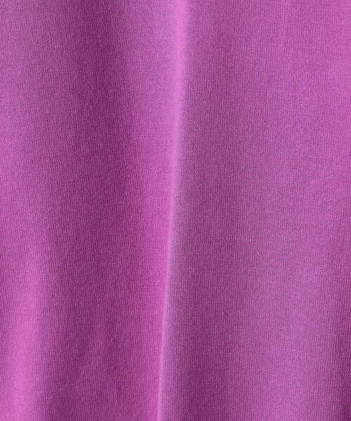 green label relaxing(グリーンレーベルリラクシング)の「スタンド フリル ネック プルオーバー ニット -ウォッシャブル-(ニット/セーター・レディース・ブラック/ダークブラウン/パープル・FREE)」の21枚目の写真